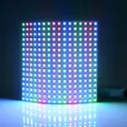 Гибкая матричная панель WS2812B RGB 16  16 пикселей, эко светодиодный модуль, индивидуально адресуемый WS2812 IC DC5V