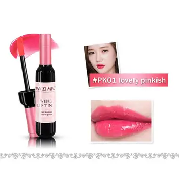 1 PCS Lipstick Lovely Tint Wine Bottle Shape Lip Gloss Matte Lip Stick Waterproof Long Lasting Red Sexy Lip Cosmetics 3