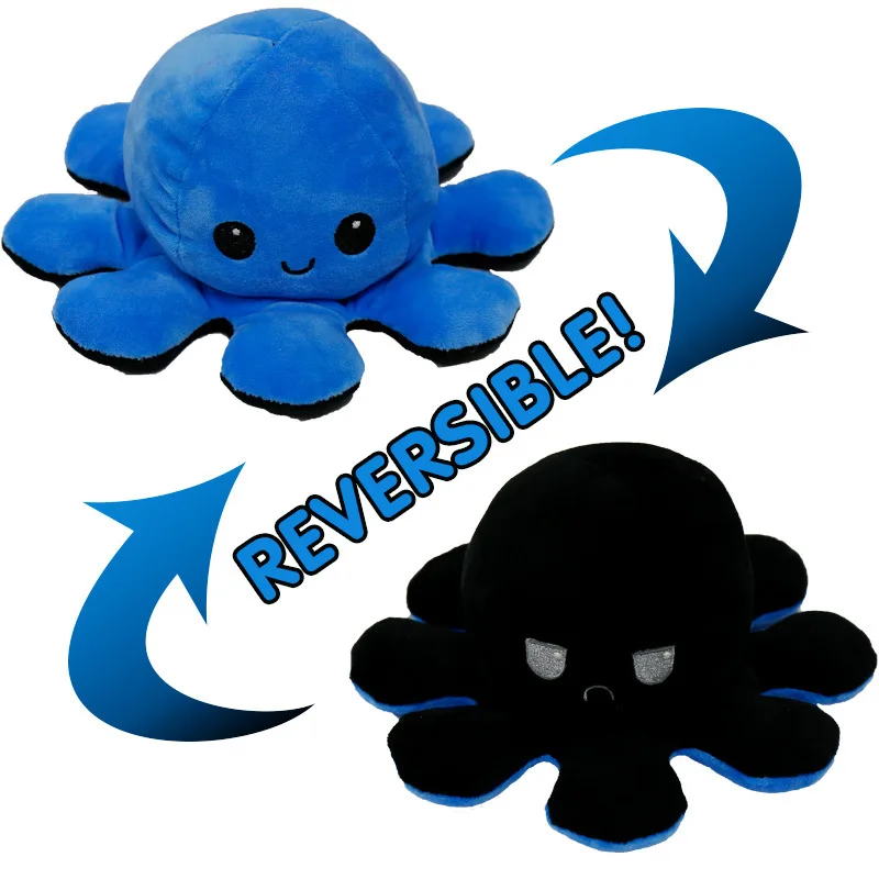

Ornaments Juguetes Pulpo Shifter Figurine Decor Hot-Sell Reversib Toy-s- Decorations Plush Retro Toy-- Octopus Mood Depression
