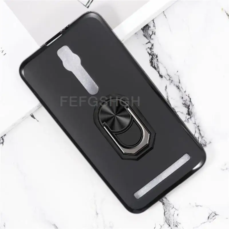 Чехол для ASUS Zenfone 2 ZE551ML 5,5 ', мягкий силиконовый чехол из ТПУ с кольцом на палец для ASUS Zenfone 2 ZE551ML Z00AD, чехол для телефона