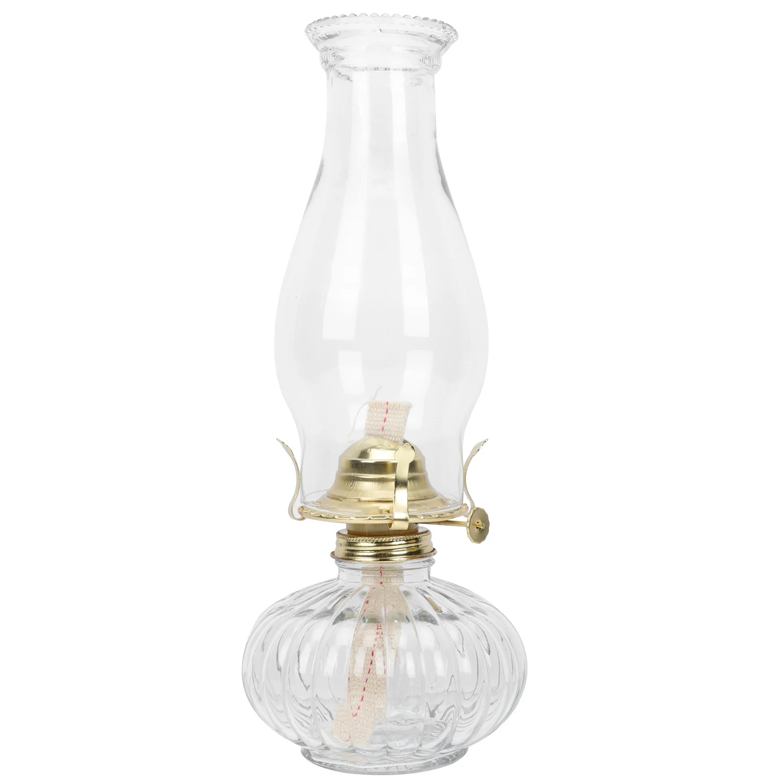 

Retro Style Glass Oil Lantern Glass Cover Kerosene Lamp for Wedding Use
