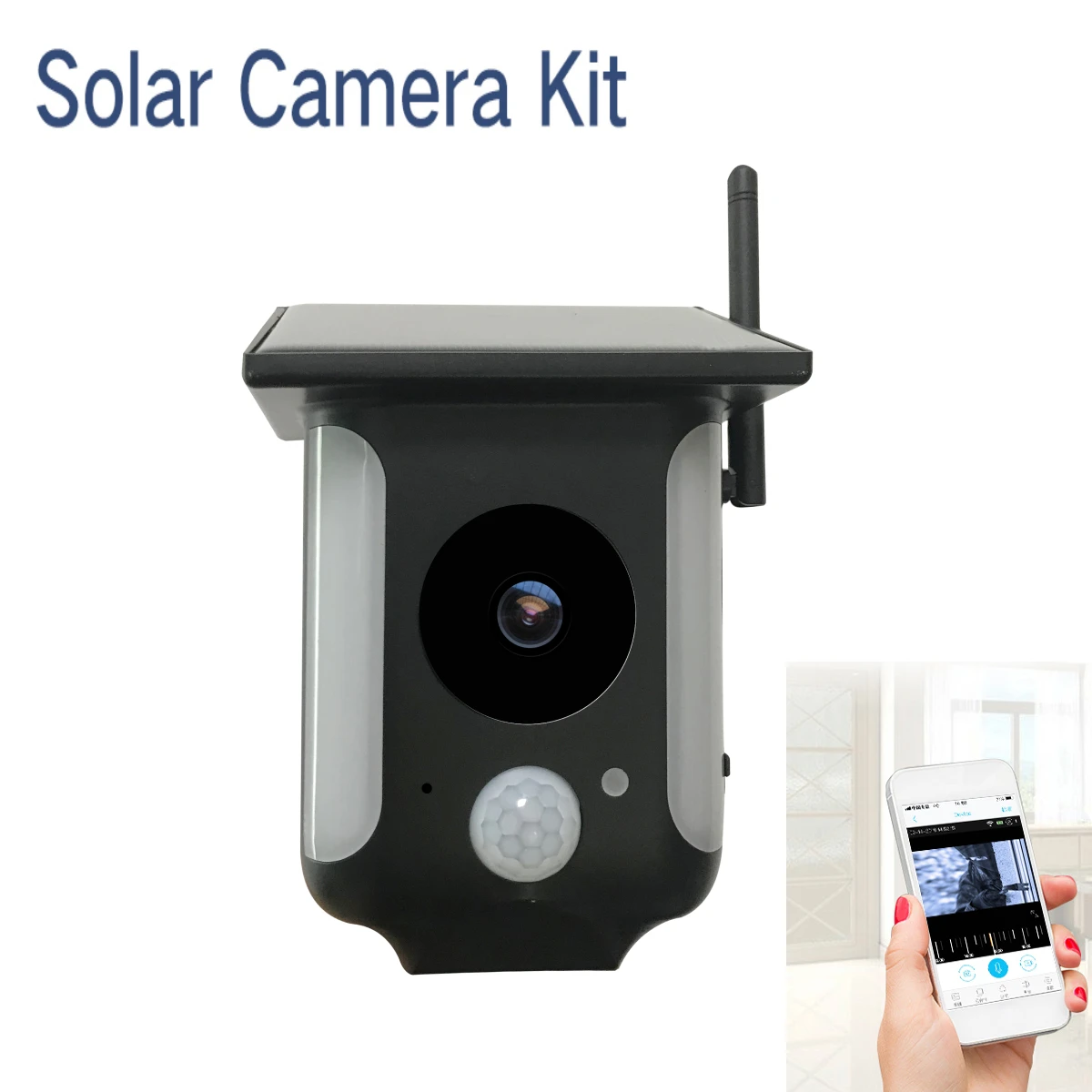 

Outdoor IP Camera WiFi Video Surveillance Camera Waterproof CCTV Security Camera Solar Panel Rechargeable Battery Motion Detect
