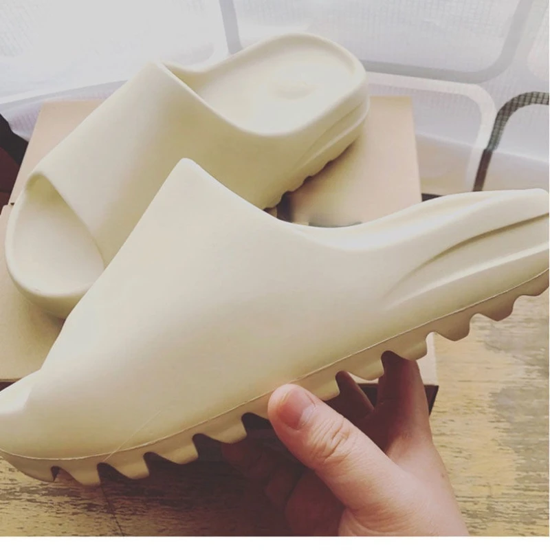 

EVA Slippers One Line Thick Bottom Soft Bottom Anti Slip Neutral Sandals Home Light Indoor Excrement Feeling Beach Shoes