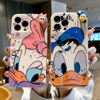 disney donald duck daisy duck phone case for iphone 11 12 13 mini pro xs max 8 7 6 6s plus x 5s se 2020 xr case
