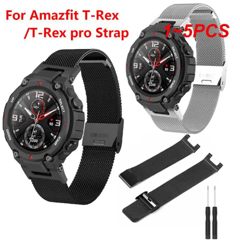 

1~5PCS Nylon Canvas Strap For Huami Amazfit T-REX 2 Smart Watchband Sports Bracelet For Amazfit T-Rex/T Rex 2 Wrist