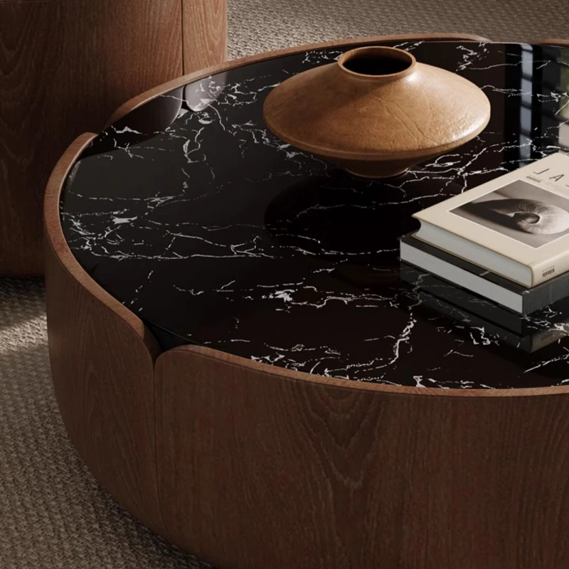 Черный боковой журнальный столик для спальни подъемный органайзер мобильный