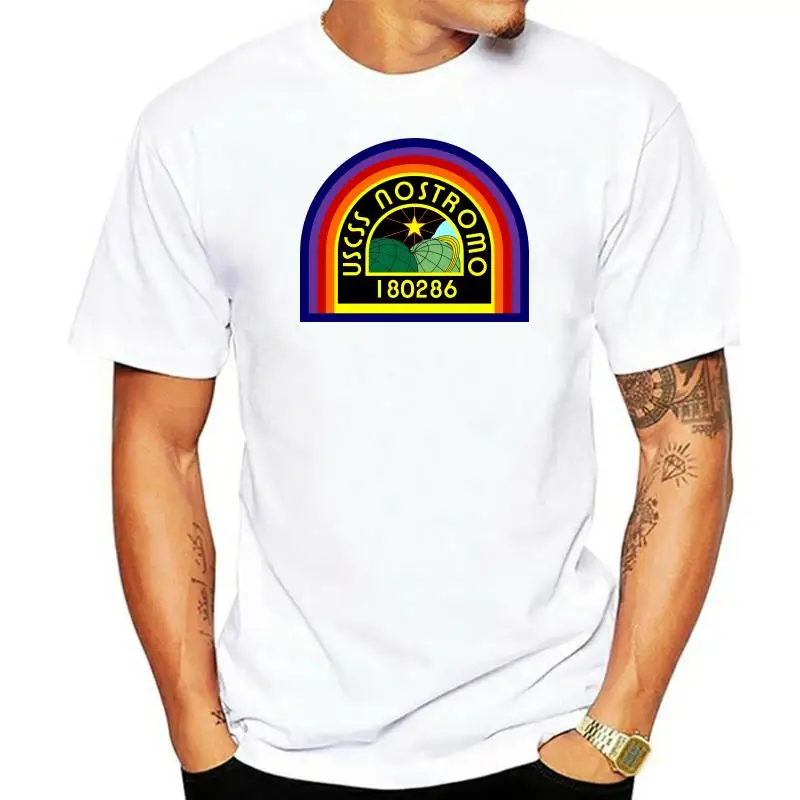 Uscss Nostromo Patch Футболка Alien Prometheus Weyland Yutani с логотипом Saga