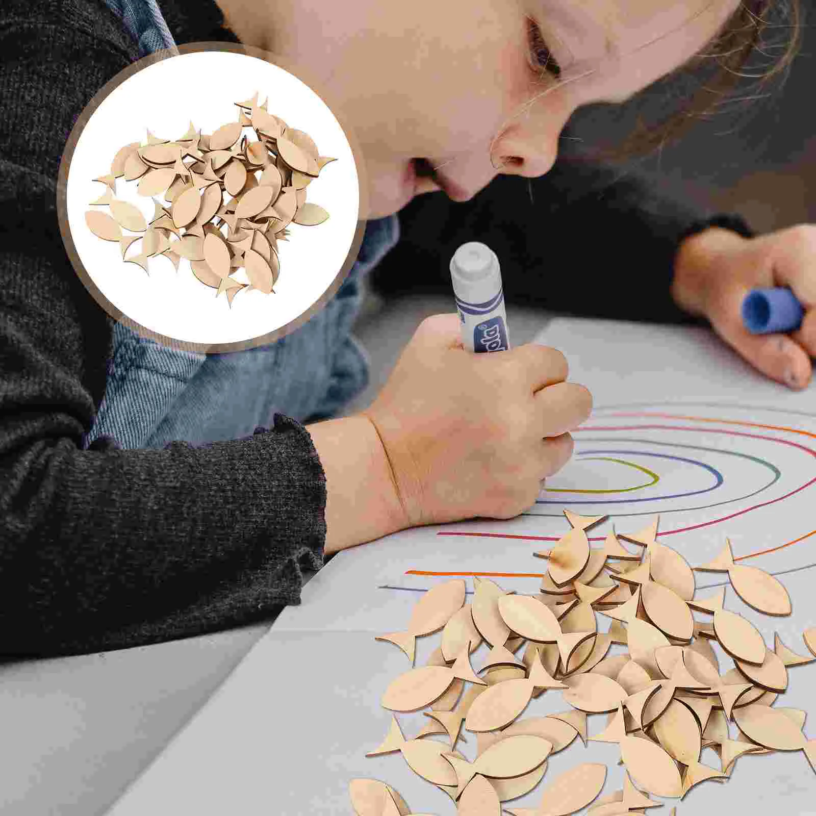 

Wood Slices Wooden Unfinished Cutoutsdrawing Crafts Fish Unpaintedkids Diydecorative Blank