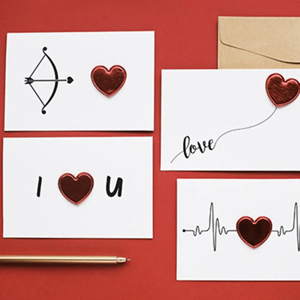 Качественное стереоскопическое Свадебное приглашение на День святого Валентина