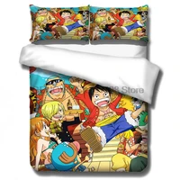 one piece bedding set duvet cover pillowcases anime 3d printed comforter bedding sets bedclothes bed linen