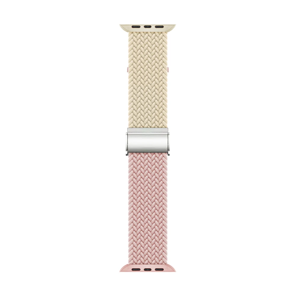 star light pink Solo Loop For Apple Watch Series Ultra 49mm 8 7 6 5 4 3 2 1 se nylon Bracelet For iWatch 41 45mm 42 44mm 38 40mm