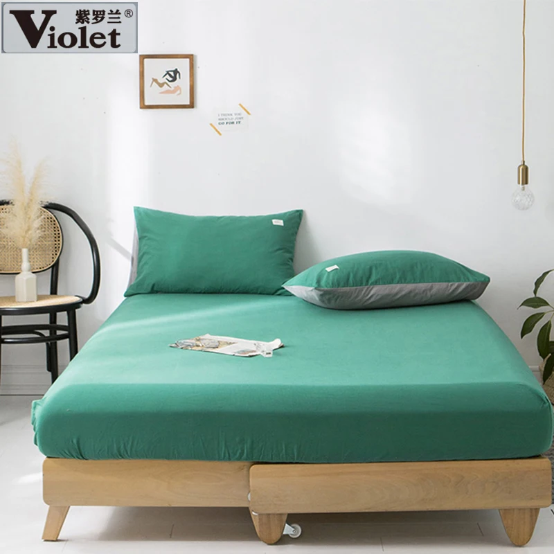 

Простыня фиолетовая из 100% хлопка с эластичной резинкой, 1,5 м, 1,8 м