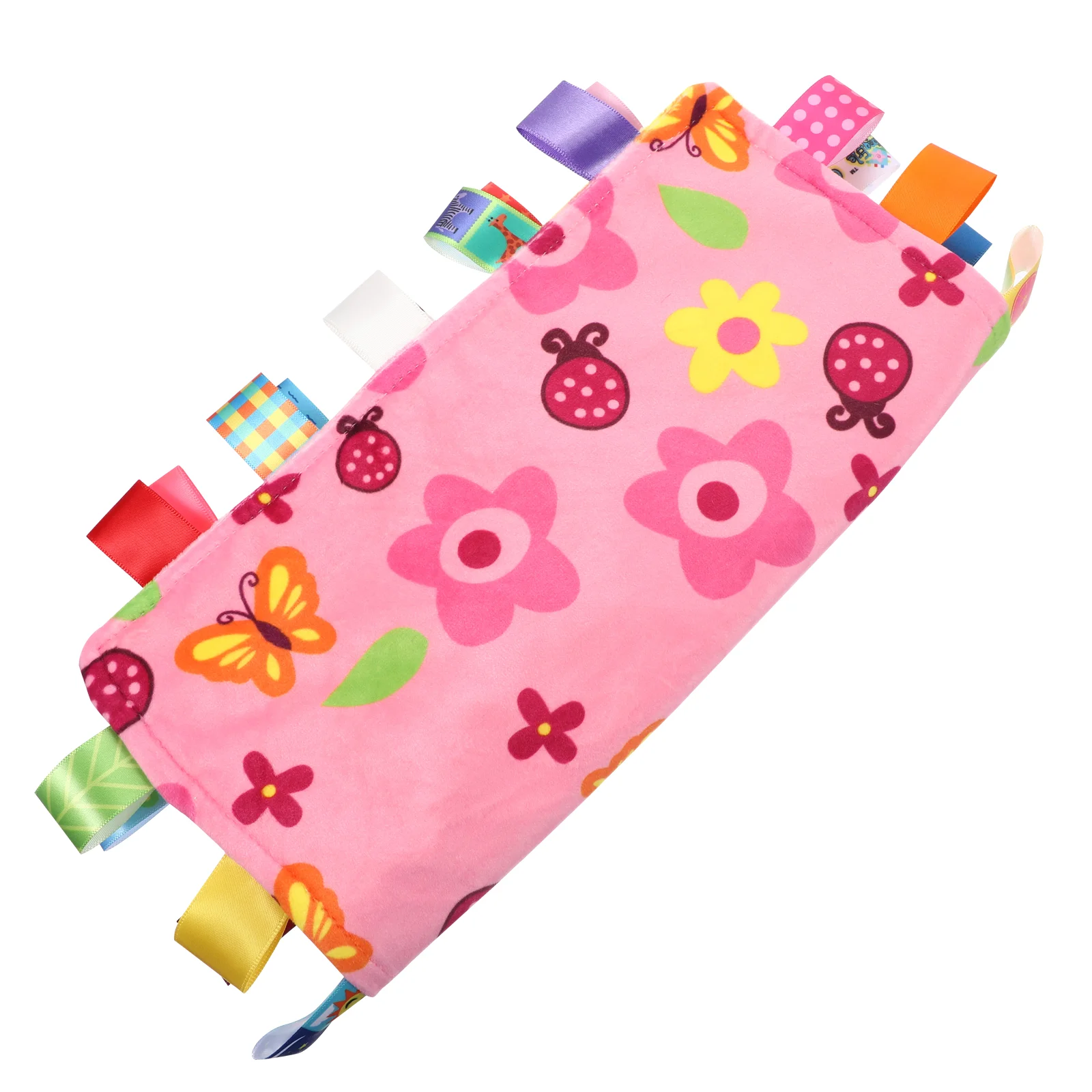

1Pc Premium Plush Baby Tag Blanket Baby Blanket With Tag for Infant Baby Newborn