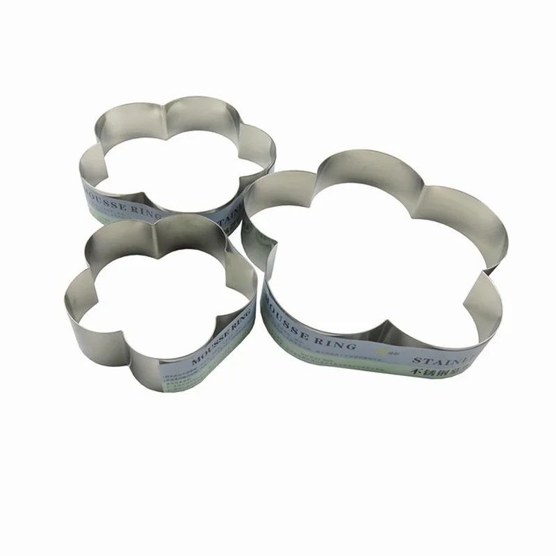 

Toaster Oven Baking Supply 6-inch 8-inch 10-inch Stainless Steel Plum-blossom Mousse Circle Cake Bagel Cutting