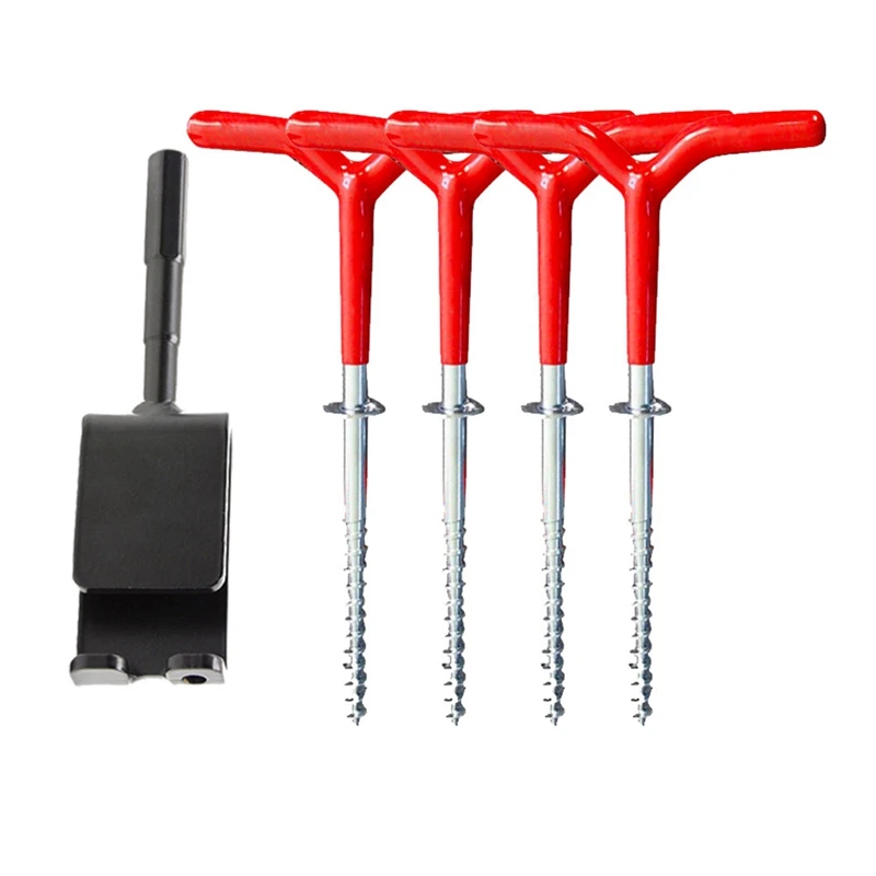 

Universal Ice Anchor Kit Ice Fishing Shelter Anchor Tool Ice Shelter Tent Fixer Accessory Tools For Ice Insert Sewing