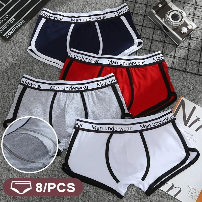 Men's Panties Boxer Plus Size Male Underpants Cotton Men Underwear European Size Fashion Brand Boxershorts Elastic Man Underwear