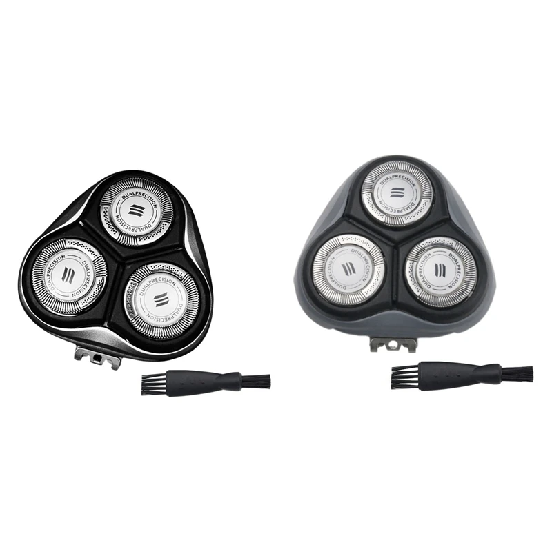 

2Set Razor Shaver Head Blate Frame For AT750 AT890 PT 860 860 866 AT758 PT 710 725 Razor Blade,Silver & Gray