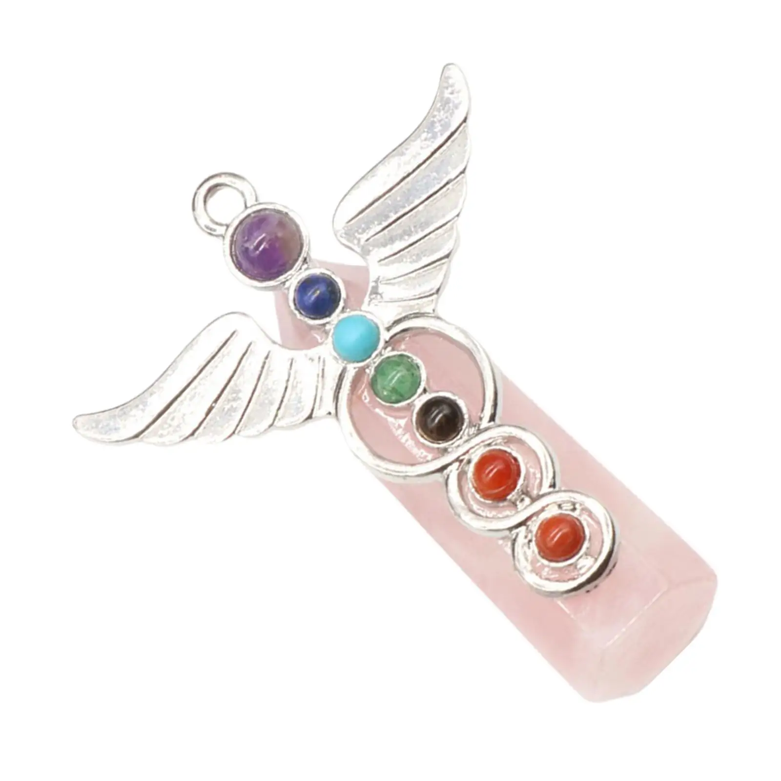 

Натуральные хрустальные чакры, Шарм в форме ангела, декоративное украшение, украшение для изготовления ювелирных изделий, цепочка для дома ...