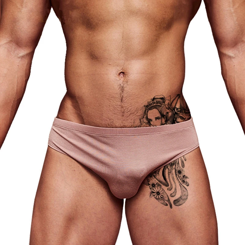 

Новинка мужские трусы брифы сексуальные мужские трусы из хлопка с низкой посадкой ультратонкое Мужское нижнее белье мягкие дышащие мужски...