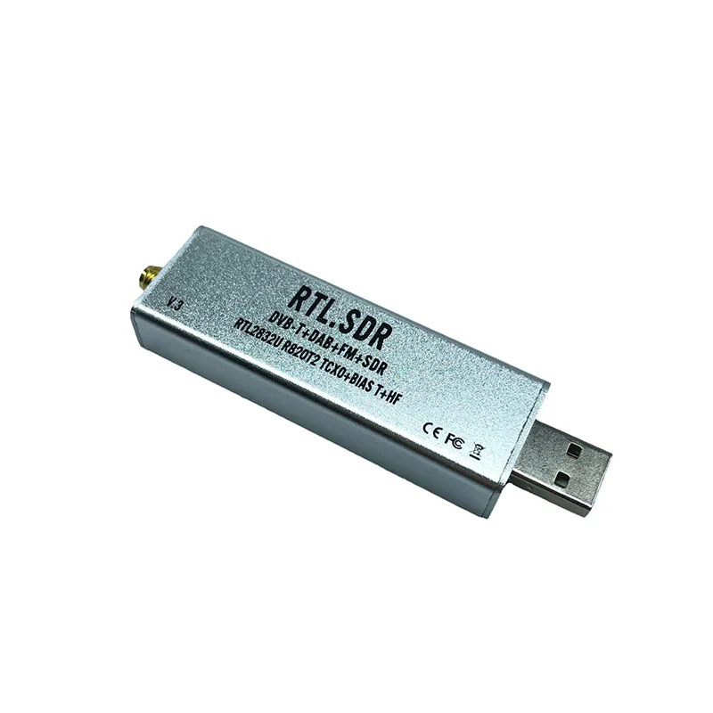 Серебряный приемник SDR TCXO Температурная компенсация Высокая стабильность Полнодиапазонный программный приемник Авиационный диапазон ADSB (art.: 3920d38181fdf) - 3920d38181fdf