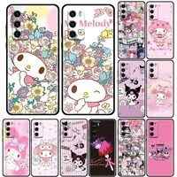 cute my melody silicone phone case for huawei p30 p40 p20 p10 lite p50 pro p smart z 2019 soft tpu back cover kuromi anime coque