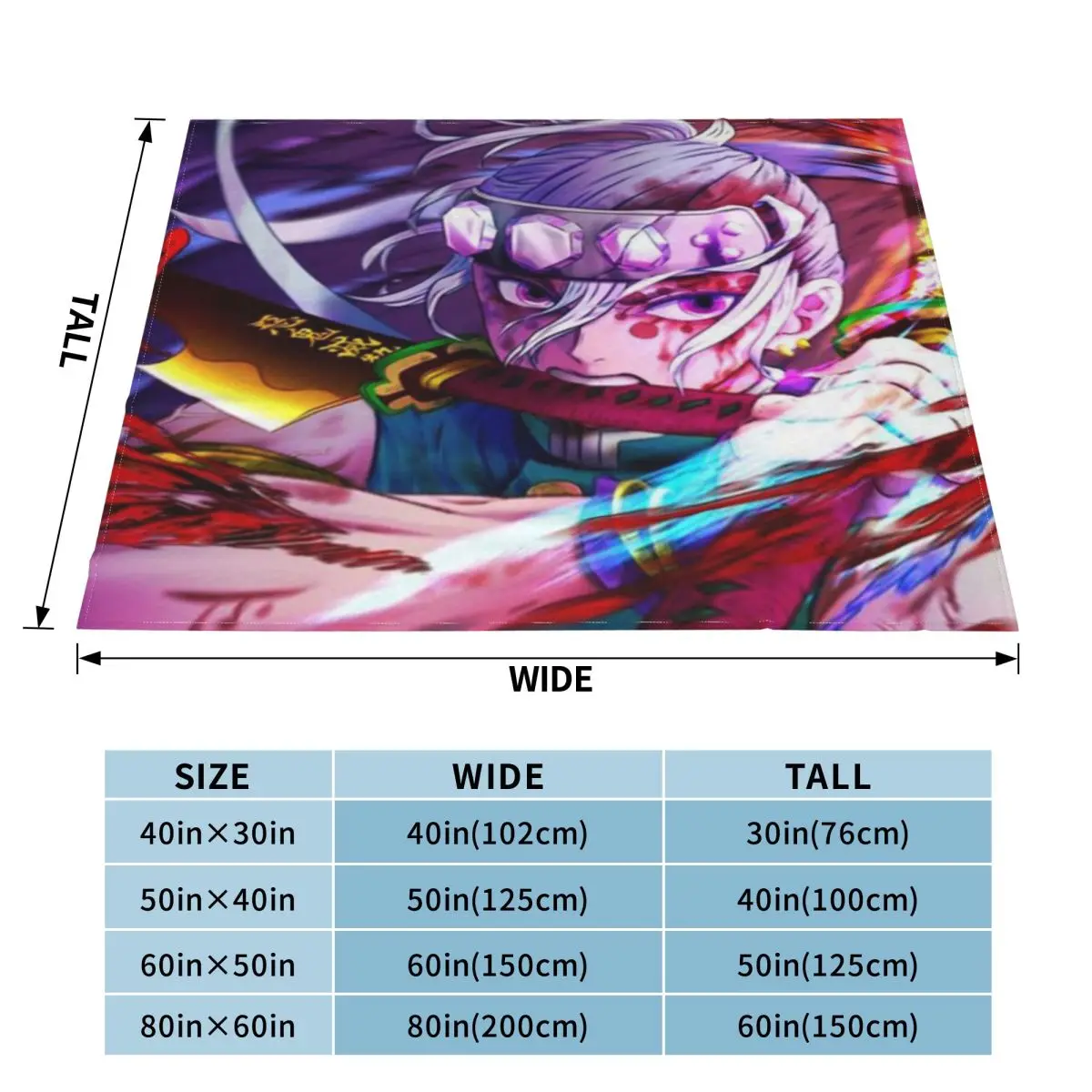 Tengen Uzui - Kimetsu No Yaiba Wiki An Ультрамягкое одеяло из микрофлиса