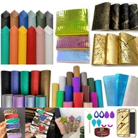 3 16pcsset a4 20x30cm pu fabric material faux leather wholesale diy phone cases earrings hair clips handbags
