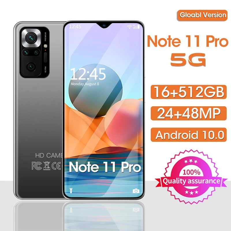 

Новый оригинальный телефон Note11 Pro, смартфон, телефон, 16 ГБ, 512 ГБ, камера 48 МП, сотовые телефоны, 4G