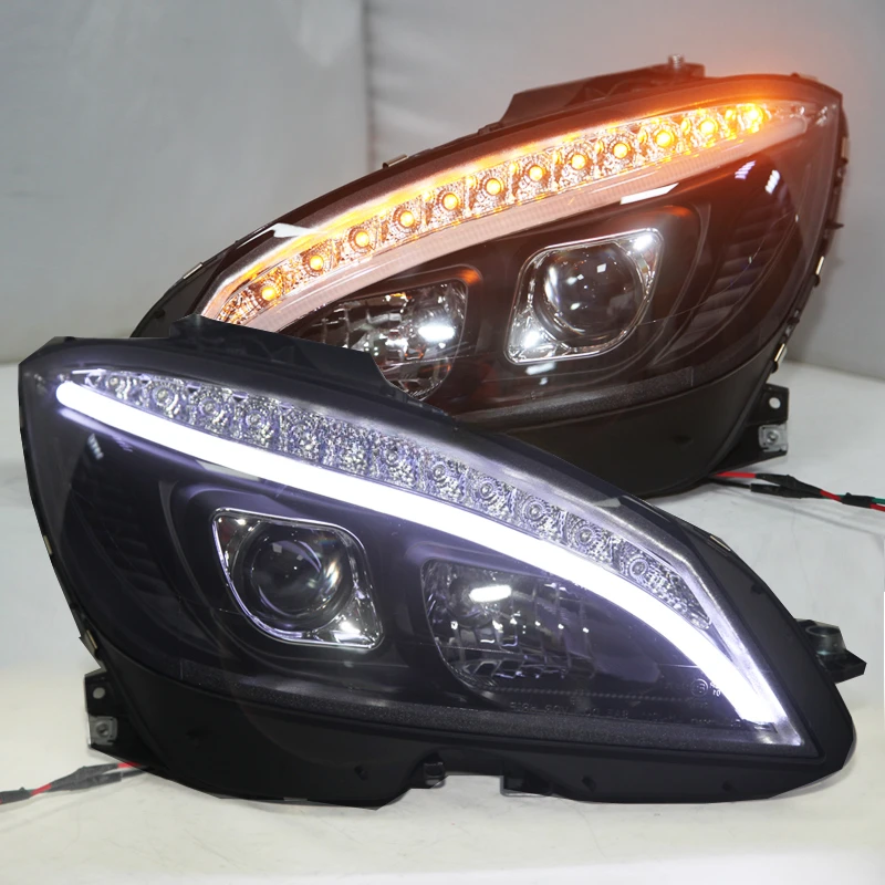 

Pair of For W204 Led Head Lamp 2007 To 2011 Year JY