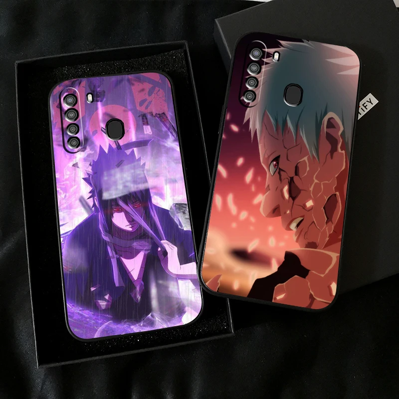 

Japan NARUTO Anime Phone Case For Samsung Galaxy A32 4G 5G A51 4G 5G A71 4G 5G A72 4G 5G Black Soft Carcasa Silicone Cover