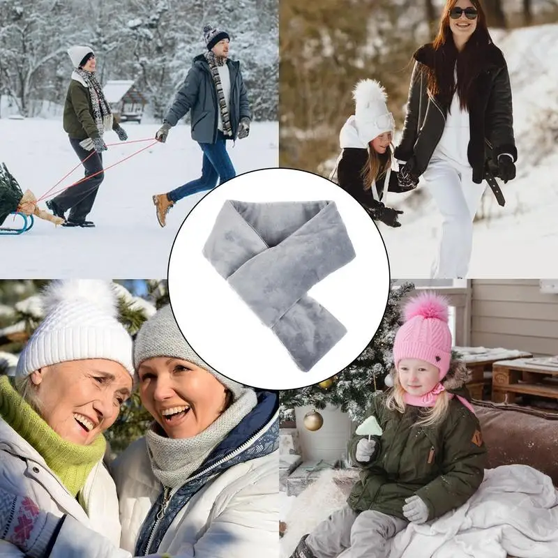 Зимний шарф с электрическим подогревом регулируемой температурой USB зарядкой