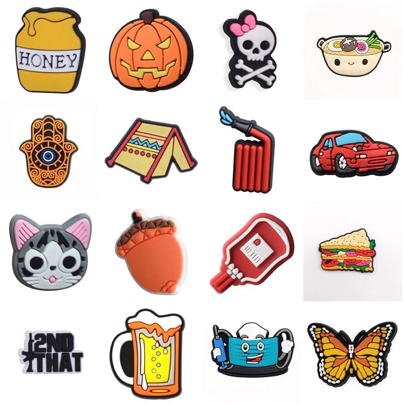 

Shoe Charm Decorations for Croc Women Charms Packs Wholesale Bulk Shoes Accessories Kids Set Jeans Girl Gifts Boy Pvc Pins Men