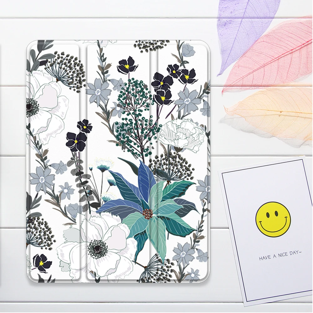 

Flower Case For iPad Air 4 10.9 Air 2 9.7 For iPad 8th 9th Generation 10.2 10.5 Mini 6 2021Pro 11 inch Funda Silicone Cover