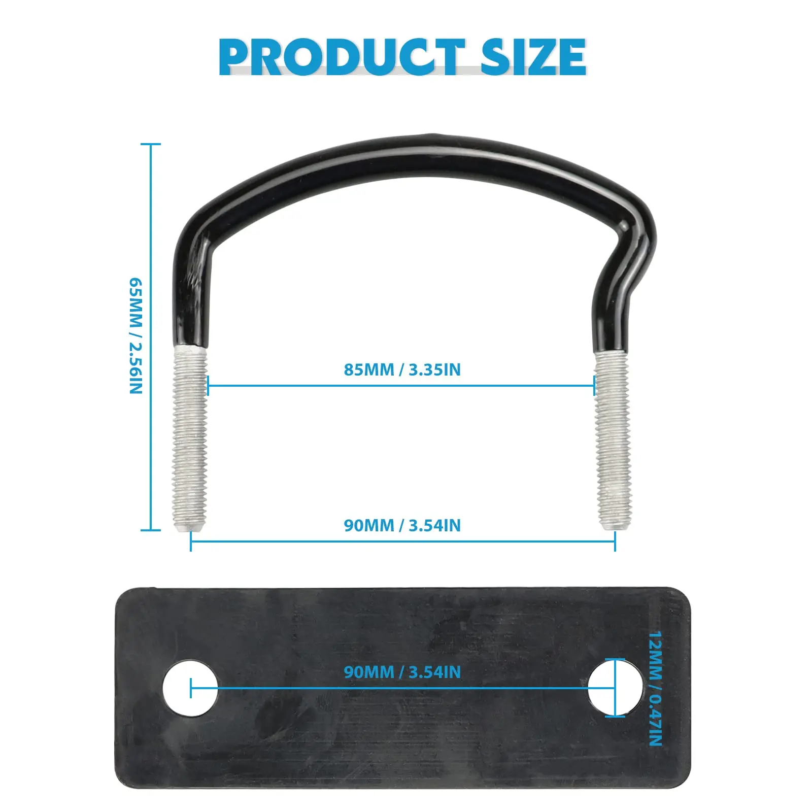 4 шт. U-образные зажимы для крепления на крышу автомобиля