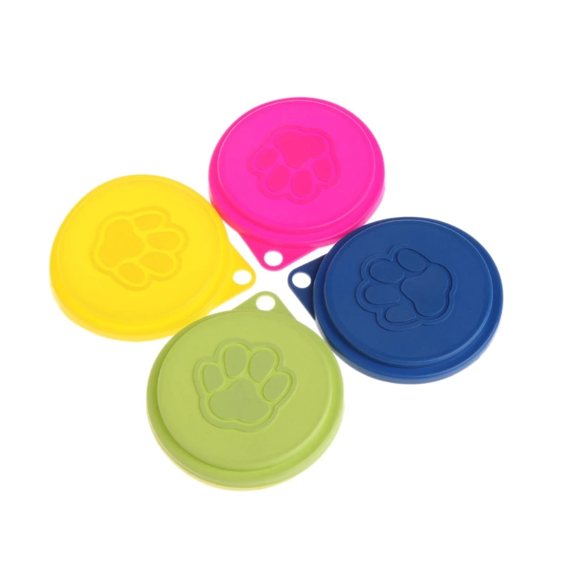 

Pet Food Can Cover Silicone Storage Cap Dog Cat Reusable Color Random Fresh Lid