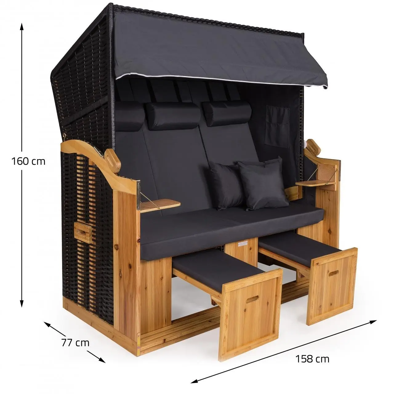SUNLIFE-пляжное кресло для Балтийского моря на 2-3 места в сборе кирпичная Краска
