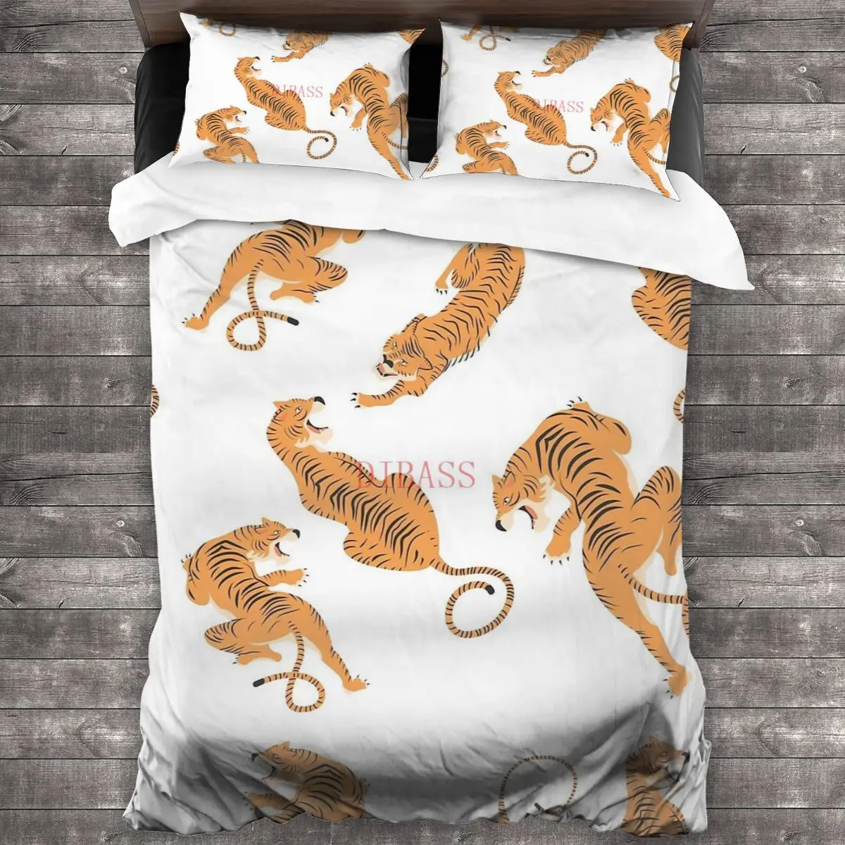 

Платье с тиграми мягкая искусственная кожа с 2 наволочками, пододеяльник с застежкой-молнией, пододеяльник большого размера