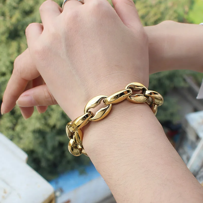 Цепочка с толстыми бусинами из нержавеющей стали водонепроницаемый чокер до