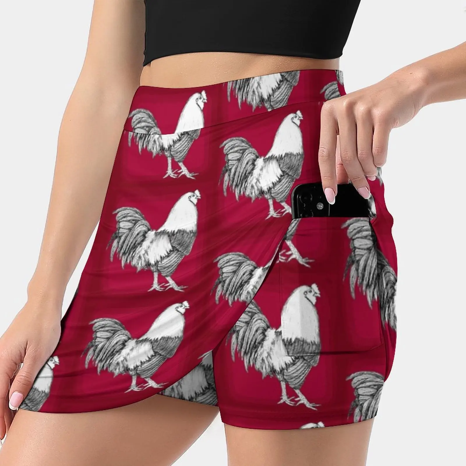 

Korean Fashion Skirt Summer Skirts For Women Light Proof Trouser Skirt South Carolina Rooster Gamecock Cock Chicken Bird