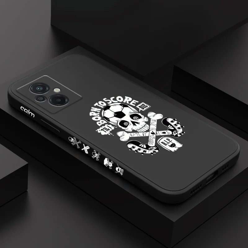

Skeleton Football Phone Case For Xiaomi Poco M5 M5S F5 X5 F4 X4 M4 F3 X3 M3 F2 X2 Pro C40 4G 5G GT Liquid Silicone Cover