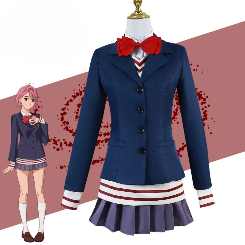 Аниме Dandadan Косплей Ария Широтори Костюм JK Школьная форма Платье Хэллоуин
