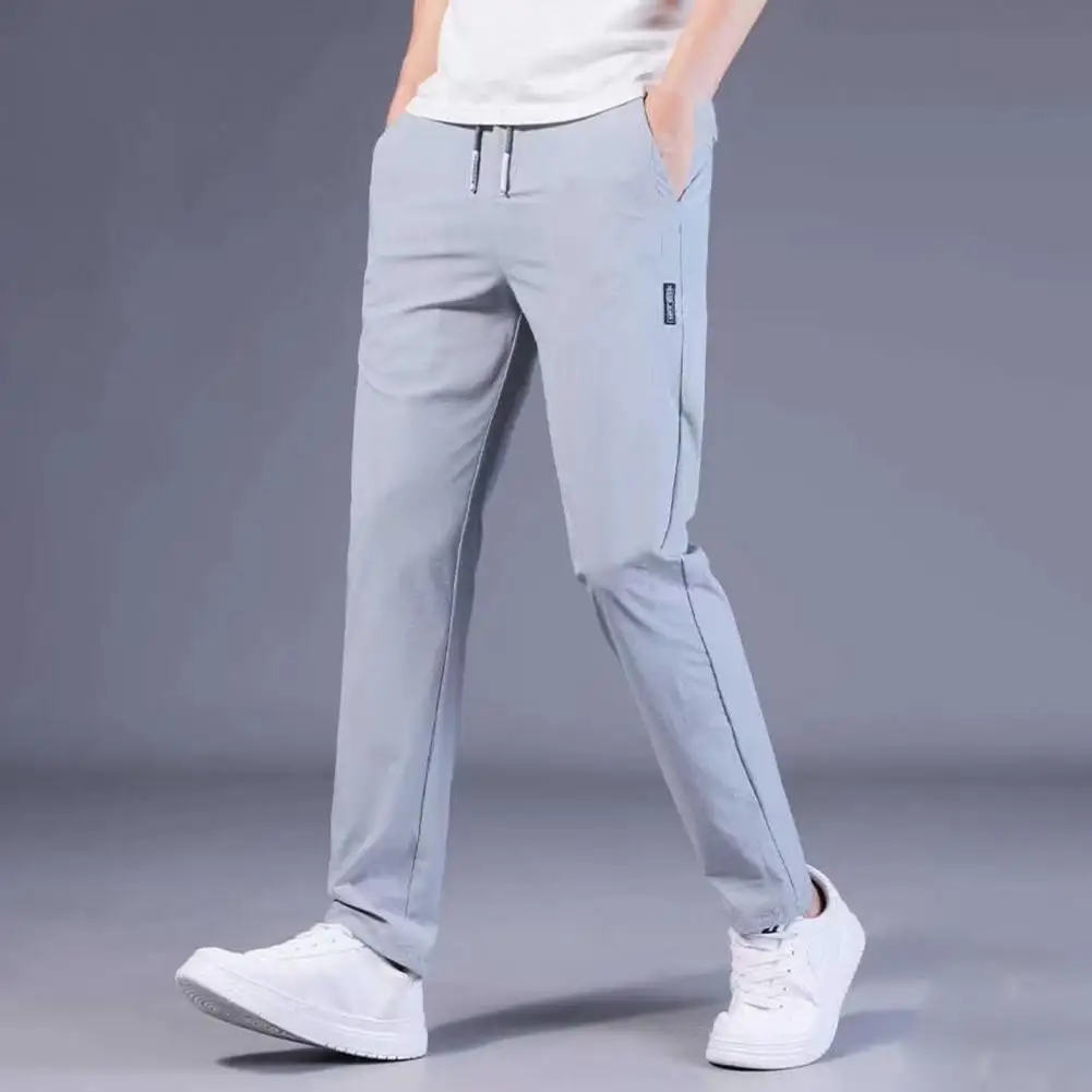 Популярные спортивные штаны, утепленные спортивные мужские тренировочные брюки со шнуровкой, брюки со средней талией, спортивные брюки