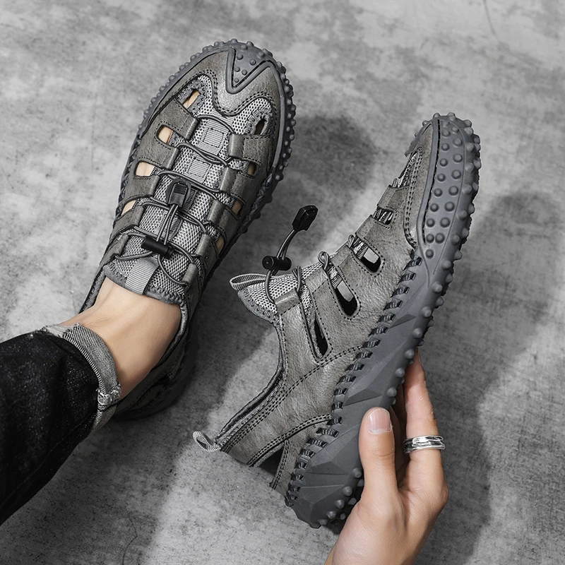 

Summer Leather Men Shoes Casual Luxury Designer Shoes Men Handmade Leisure Shoes Sneakers Breathable Moccasins Zapatos Hombre
