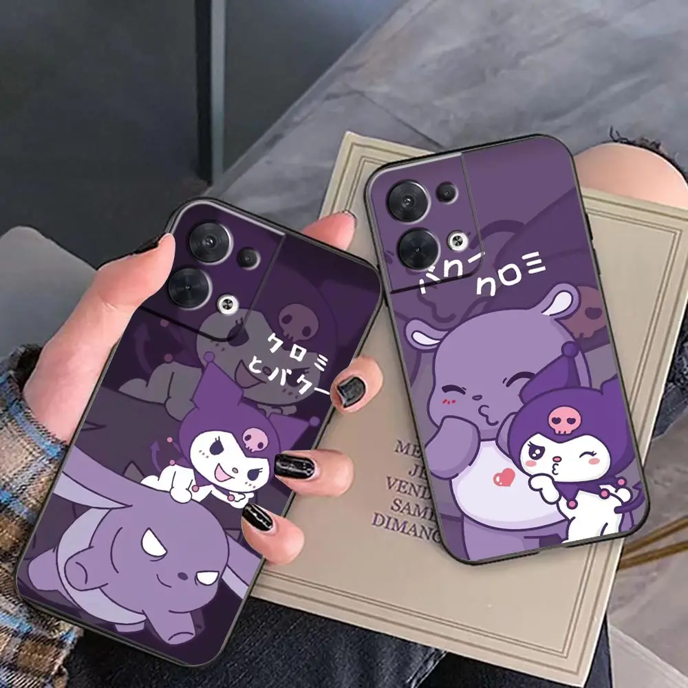 

Case For OPPO RENO 10 8 8T 7 7Z 6 6Z 5 4 3 2 2F PRO PLUS 4G FIND X2 X3 X5 5G Case Capa Funda Coque Cute Cartoon Baku Kullomi