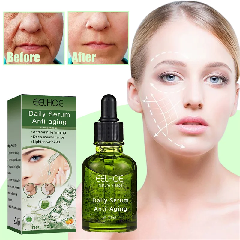 

Anti Aging Removal Wrinkle Serum Firm Lift Fade Fine Lines Moisturizing Face Essence Whitening Smooth Skin Care Products