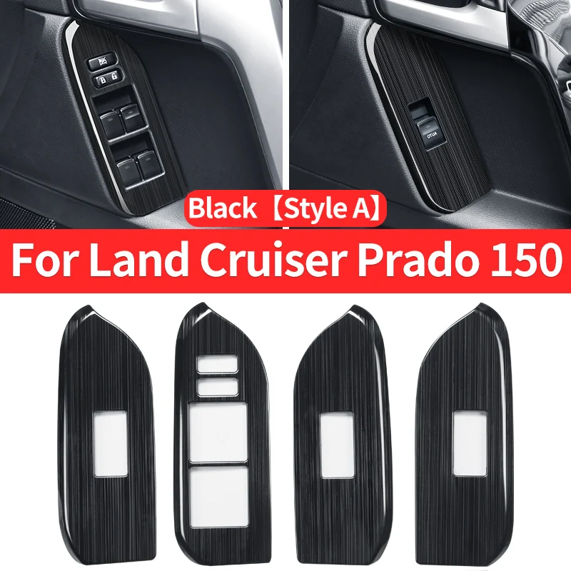 

Правый руль стекла подъемника кнопки панели модификации, для 2010-2023 Toyota Land Cruiser Prado 150 Lc150 внутренние аксессуары