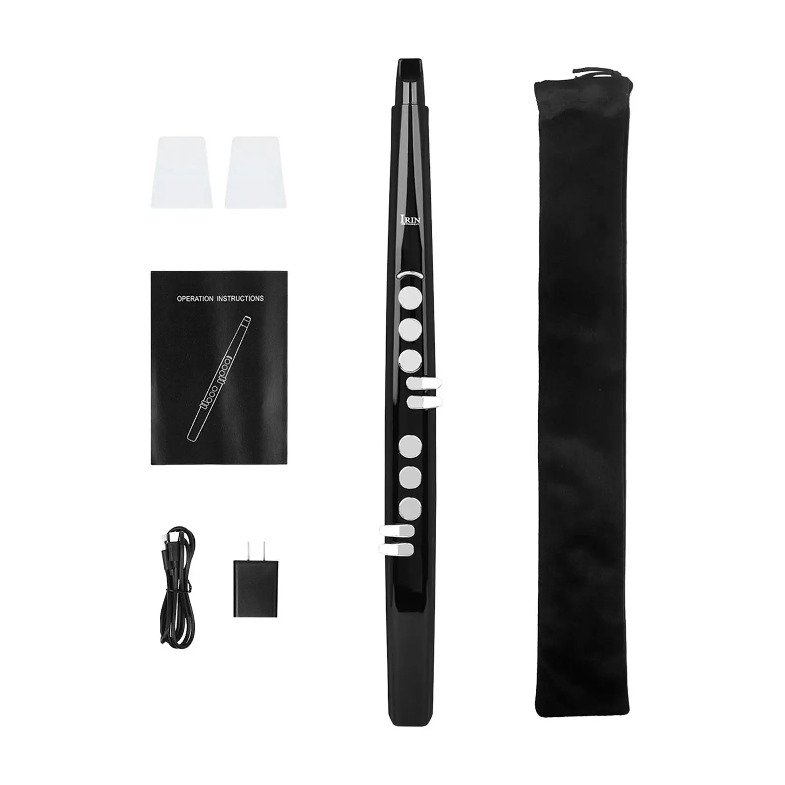 

Simple Sax with Carrying Bag Flute Dual Voice Function Pocket Saxophone Kits for