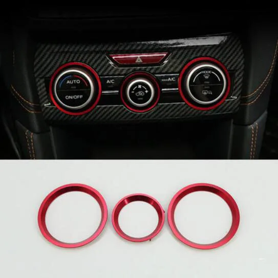 

3 шт./компл. автомобильный Стайлинг кондиционер Vol РЕГУЛИРОВОЧНОЕ КОЛЬЦО для Subaru XV Forester SK Outback Legacy Impreza автомобильные аксессуары