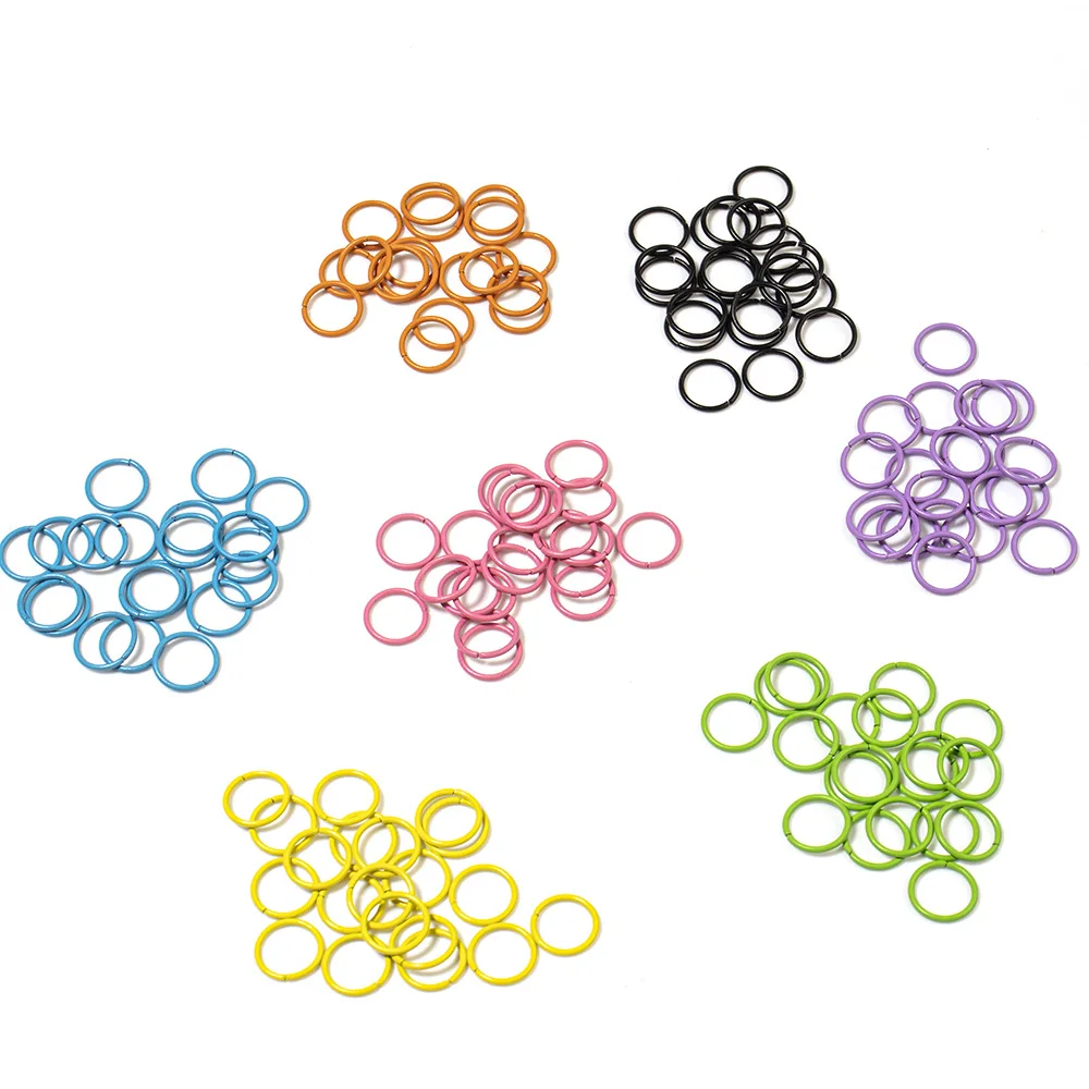

100PCS/PACK 10mm Round Alloy Open Single Loops Jump Rings for Lobster Connector for DIY Jewelry Making Findings Accessories