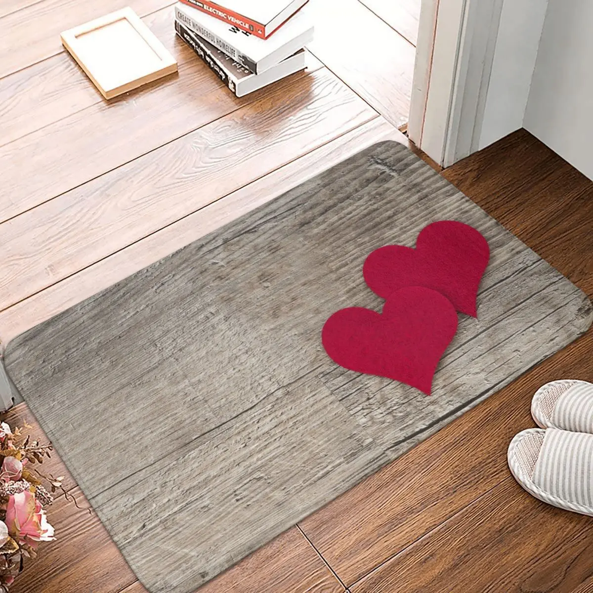 

Greeting Birthday Heart Doormat Bathroom Welcome Carpet Kitchen Door Floor Living Room Absorbent Floor Rug Door Mat Area Rugs